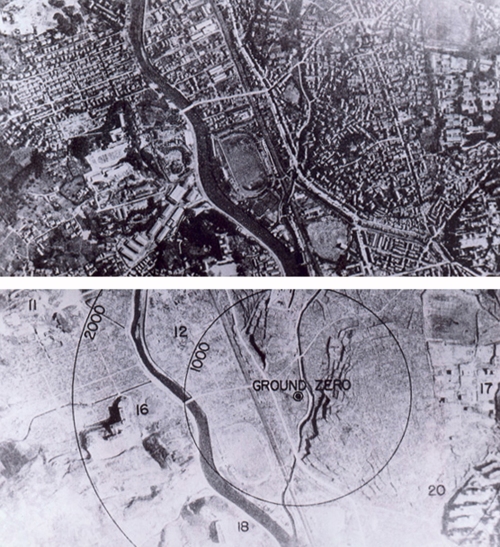 Nagasaki Before And After. Japan before and after the